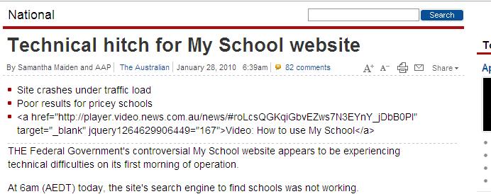 TechHitch2 Murphy's law states that if you post a scornful article bagging someone else's web site, there will be a great big dog's balls of a HTML error just below the byline.