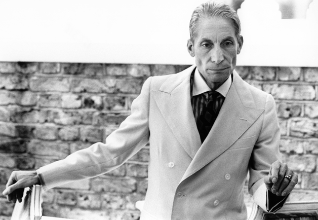 Charlie Watts rockin a sharp suit!!